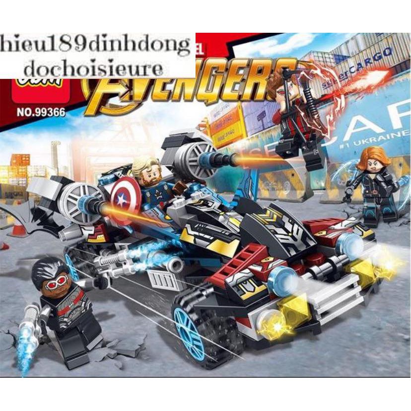 Lắp ráp xếp hình Lego siêu anh hùng 99366 : Máy bay của các siêu anh hùng (Khách hàng chat chọn mẫu)