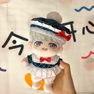 Set váy + mũ cho doll 20cm