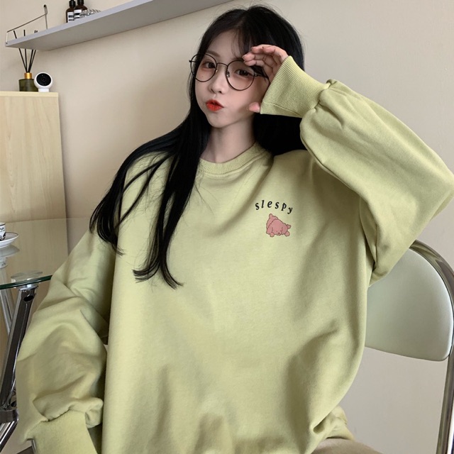 [Mã WARUN27 giảm 12k đơn 99k] Áo nỉ sweater dài tay unisex HOMIES in họa tiết Sleepy | BigBuy360 - bigbuy360.vn