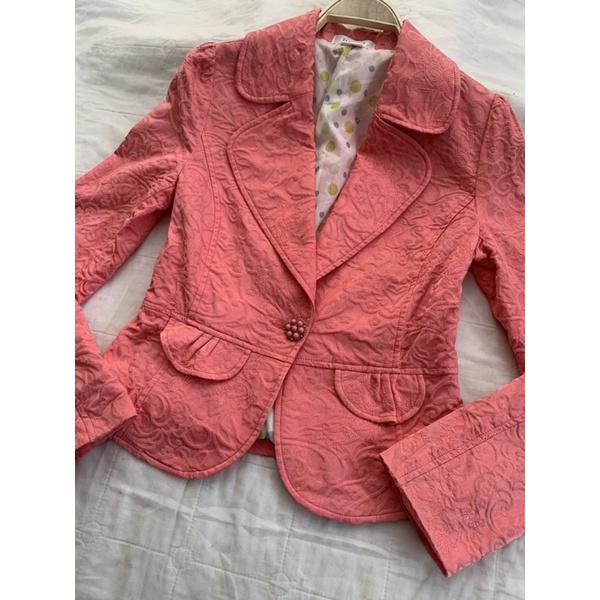 Áo khoác vest/blazer B524 form ngắn chất gấm 2hand Hàn si tuyển ảnh thật