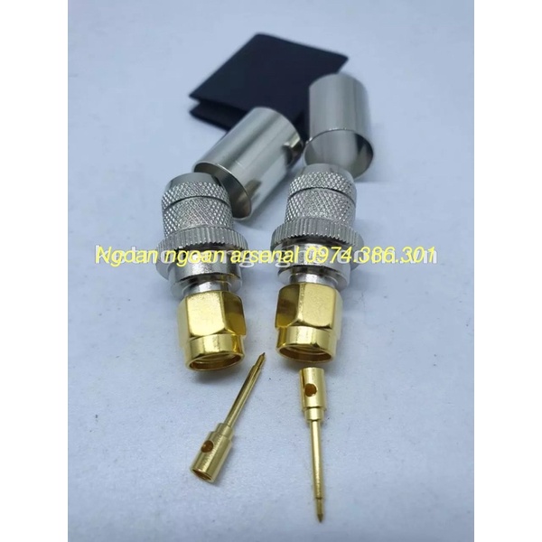 SMA MALE FOR RG8/U, LMR 400, RG213 CABLE CONNECTOR: SMA đực dây RG8