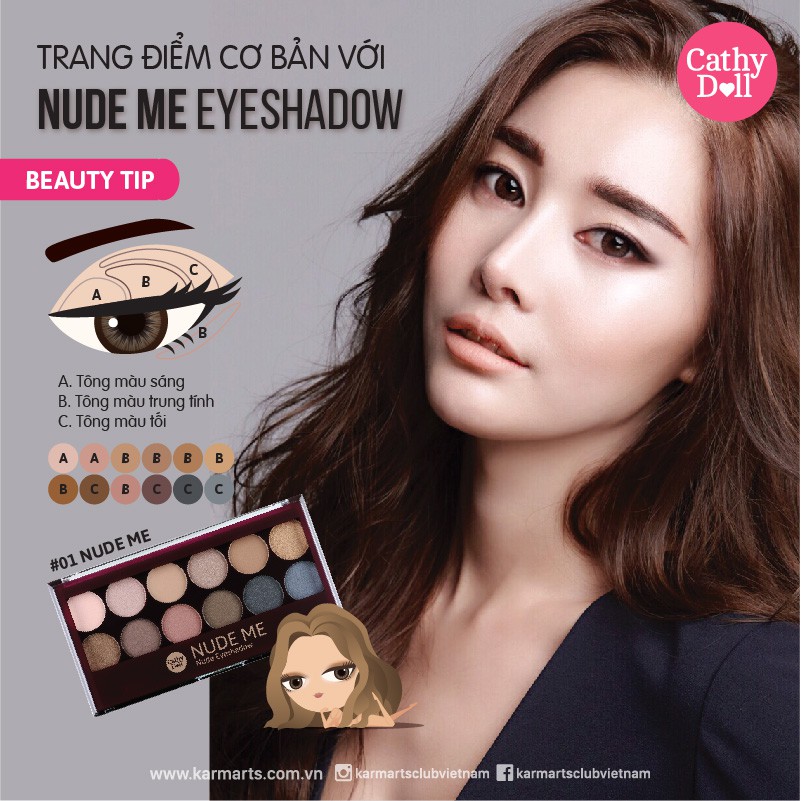 Bảng màu mắt Cathy Doll Nude Me Eyeshadow