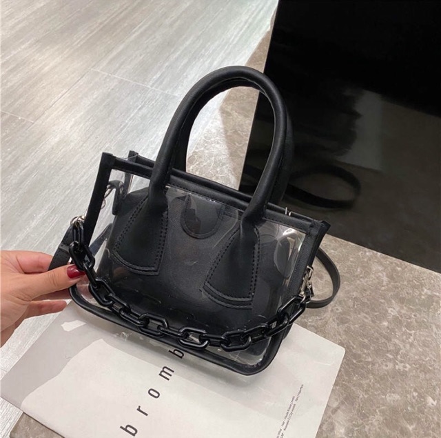 Set túi mini xinh xắn nhiều màu có dây đeo, xích