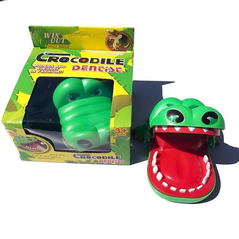 Đồ chơi vận động 💖𝑭𝑹𝑬𝑬𝑺𝑯𝑰𝑷💖 Đồ chơi cá sấu cắn tay mẫu mới cho bé (hàng có hộp)