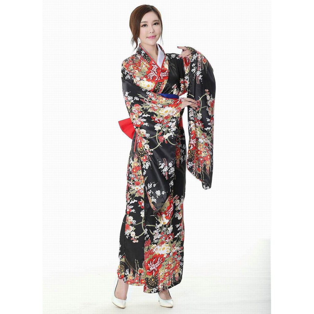 Áo Kimono Cách Tân Tay Dài Phong Cách Nhật Bản