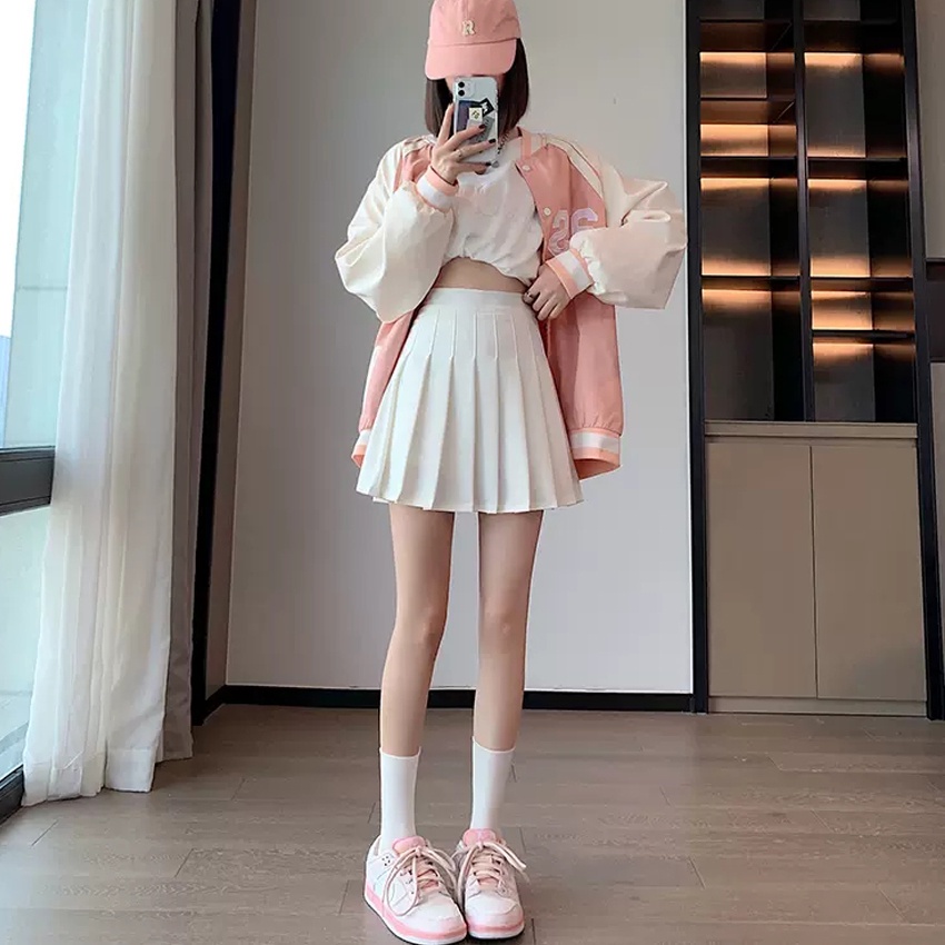Chân Váy Xếp Ly Tennis Dáng Ngắn Xoè Có Lót Quần Trong Lên From Xinh MA-055