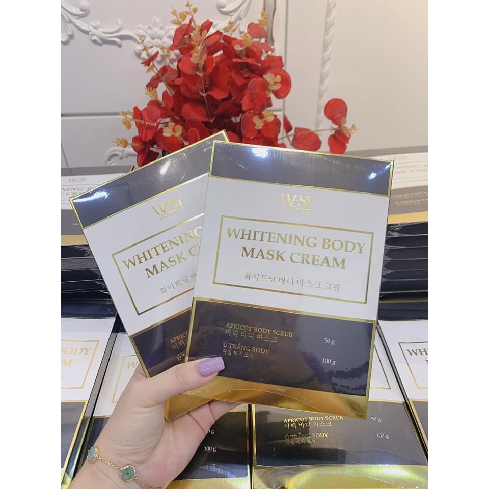 Combo 2 set Body ủ trắng nhả nắng WESY COSMETIC