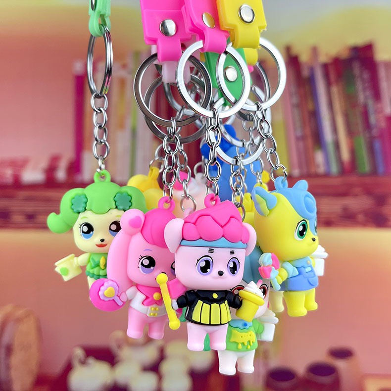 Móc khoá anime hoạt hình cầm kẹo , kem xin xắn