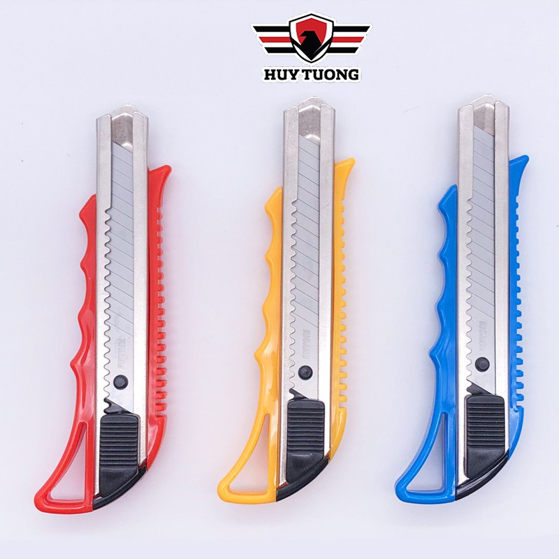 Dao rọc giấy cắt giấy inox, lưỡi dao dọc giấy lưỡi cây sủi tường cao cấp tiện dụng -Huy Tưởng