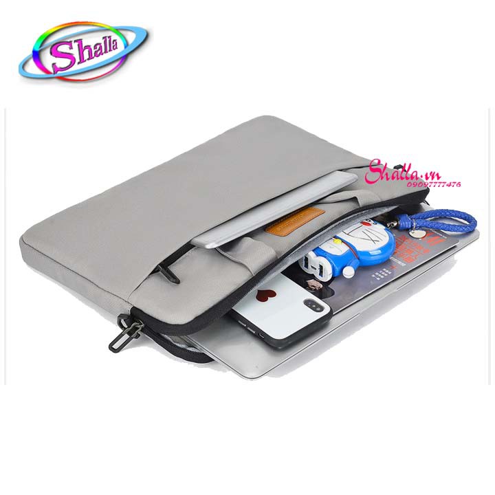 Túi Chống Sốc Laptop 15.6 inch có đeo chéo cao cấp Case HK44 Shalla Tặng móc khóa cao cấp