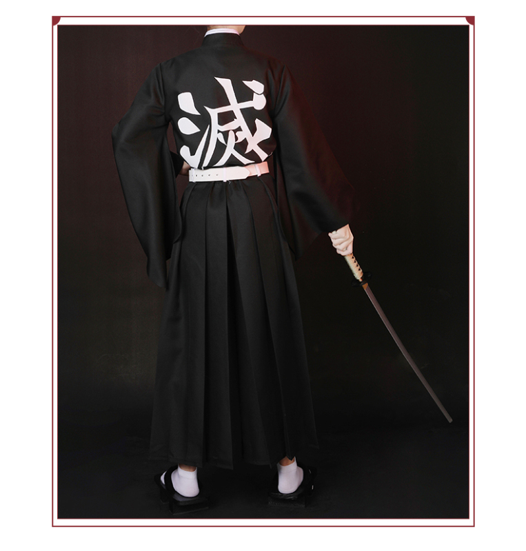 COSER KING Anime Demon Slayer: Kimetsu no Yaiba Cosplay Tokitou Muichirou Cosplay Kimetsu no Yaiba Cosplay Costume Men shoe wig