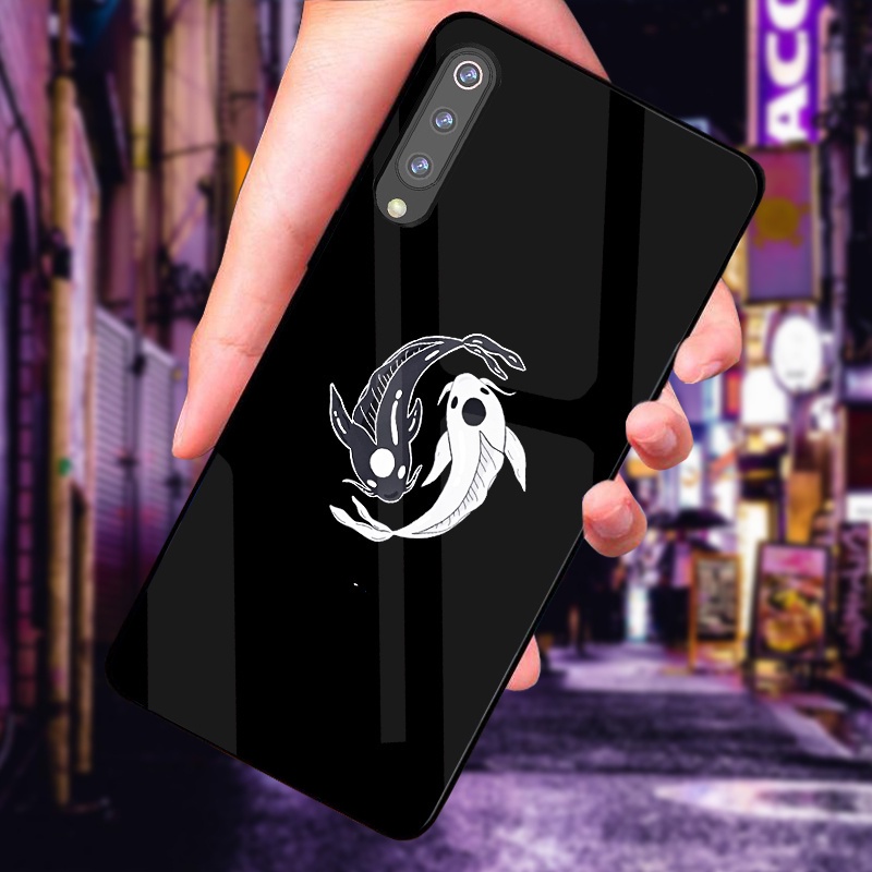 Ốp Xiaomi Mi 9, Mi 9 SE , Mi 9 Pro , Mi 9 Lite mặt lưng ép kính chống bể