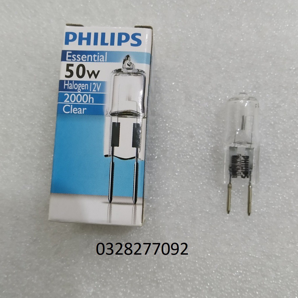 [BÓNG ĐÈN][SALE ] Bóng đèn halogen tim đứng 12V 50w 64440S, GY6.35, Osram