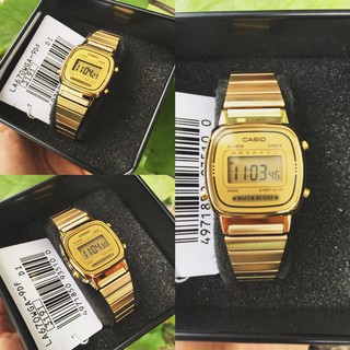 Đồng hồ Nữ Casio La670 gold