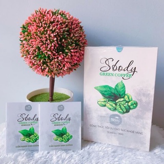 [12 gói 15g] Nấm ɡiảm cân SBody Green Coffee dạng bột chính hãng