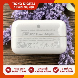 Củ Sạc 10w Tháo Máy iPad | Hàng Zin 100% New Seal | Sạc Siêu Nhanh Không Nóng | Bảo Hành 12 Tháng Lỗi 1 Đổi 1.