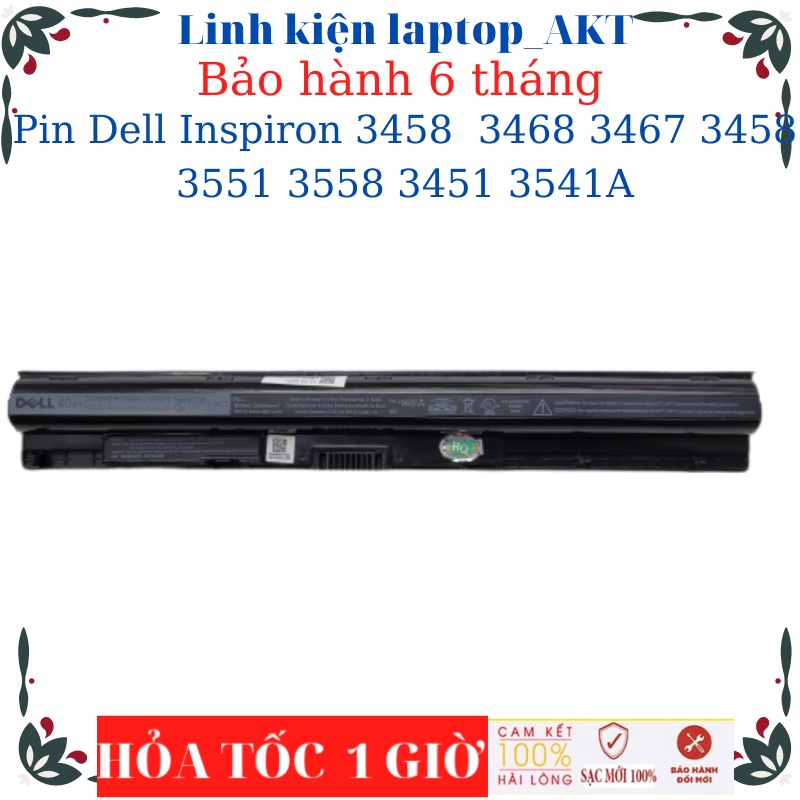 Pin Laptop Dell Inspiron 3458 3468 3467 3458 3551 3558 3451 3541A 5468 - Dell M5Y1K 40Wh