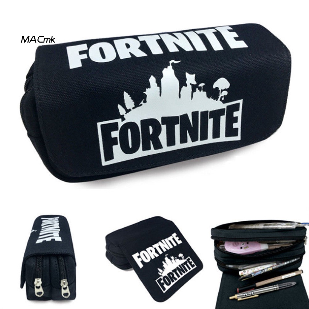 Túi Đựng Bút Bằng Vải Canvas In Họa Tiết Game Fortnite Dành Cho Các Bé