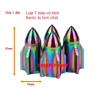 Ốc chân van ô tô xe máy hình tên lửa ( giá 1 đôi )