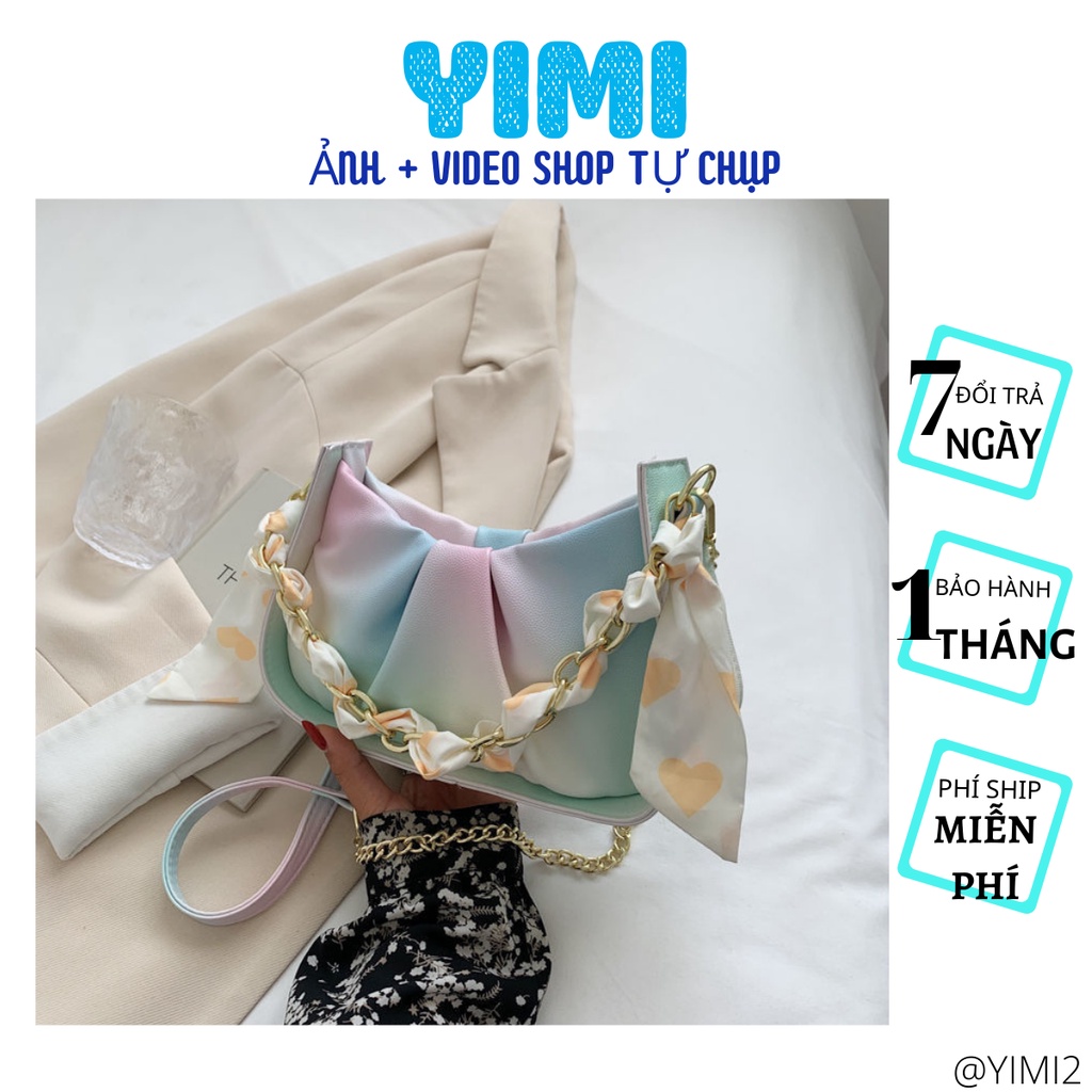 Tui Xach Nu Túi Xách Da Nữ Đẹp Mini, Túi Đeo Chéo Kẹp Nách Cao Cấp Đeo Vai Dễ Dàng Phối Đồ Đi Chơi Thời Trang Xích Khăn