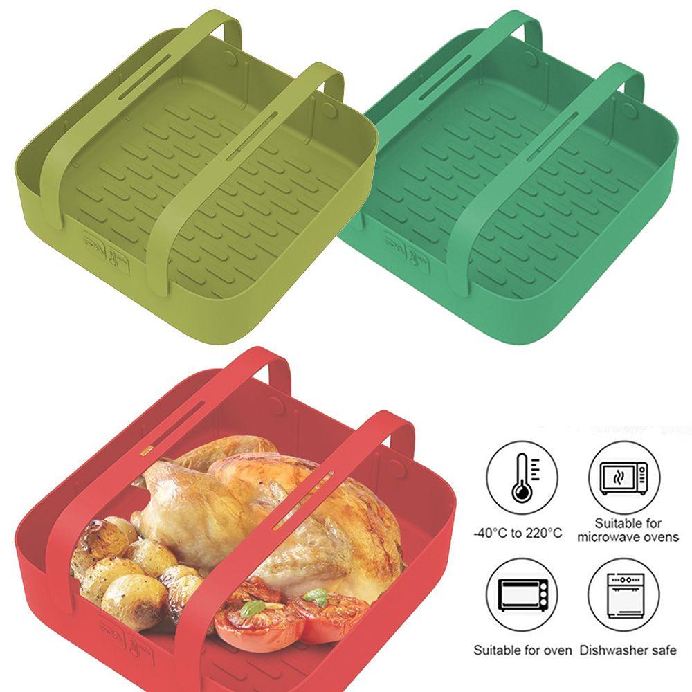 Khay Nướng Bánh Pizza Hình Vuông Bằng Silicone