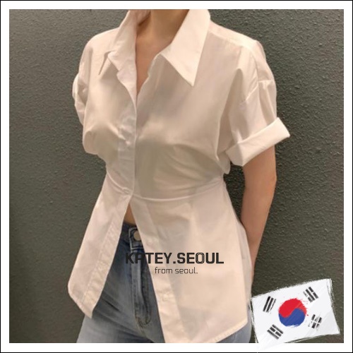 Áo Sơ Mi Dáng Chữ A Trang Trọng Cơ Bản Hàn Quốc / K-Thời Trang / Cơ Bản