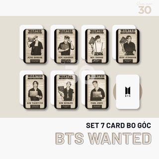Sum.mer30 - set 7 card bo góc bts wanted by police 7 thành viên