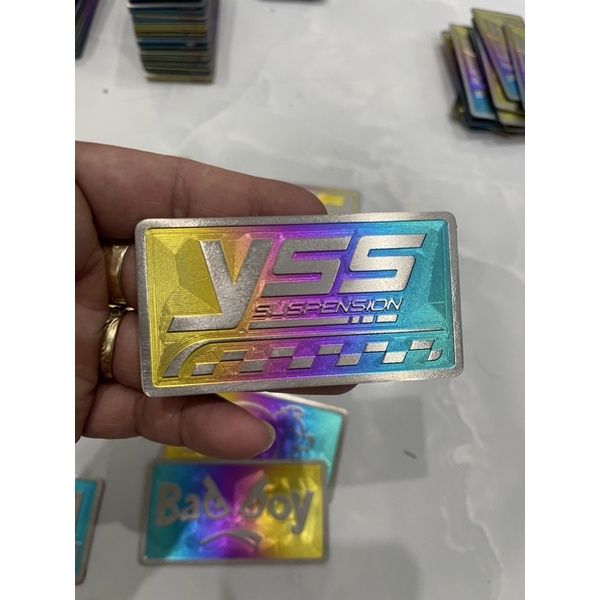 Tem titan chiều dài 7cm dán ốp nước mát vario