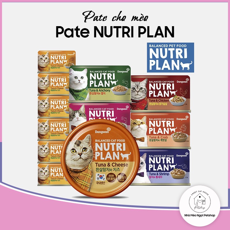 Pate Lon Nutri Plan Hàn Quốc Thức Ăn Mèo Dongwon | Nhà Mèo Ngọt