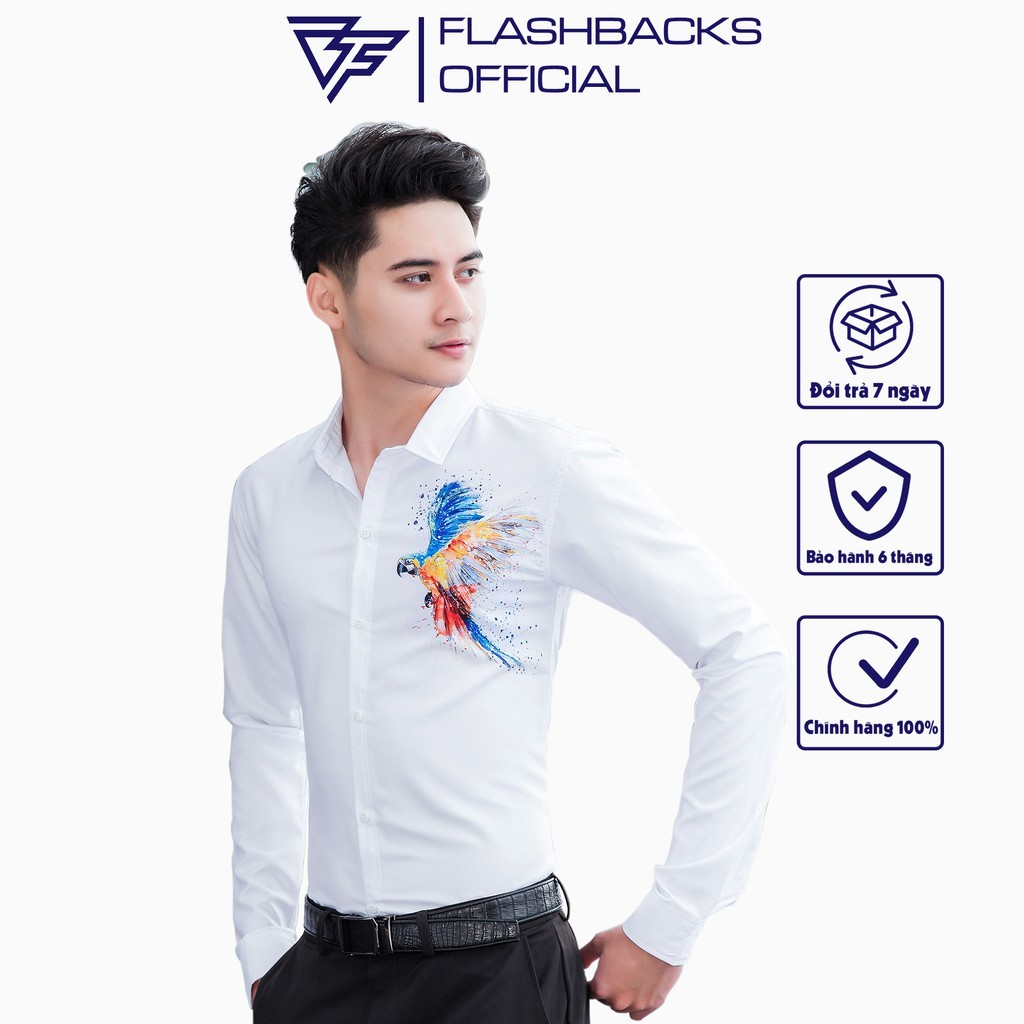 Áo Sơ Mi Nam FLASHBACKS Dài Tay - Phong Cách Thời Trang Hàn Quốc Siêu Ngầu - Trend 2021 - SM00009 | BigBuy360 - bigbuy360.vn