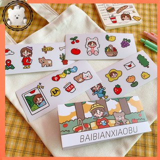Set 20 sticker trang trí sổ, tủ mini, bình nước, laptop, điện thoại
