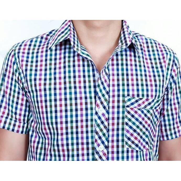 ⚡GIÁ 159K SALE 19K ⚡ ÁO SƠ MI NAM KẺ CARO PHONG CÁCH HÀN QUỐC, DÁNG ÔM SANG TRỌNG | BigBuy360 - bigbuy360.vn