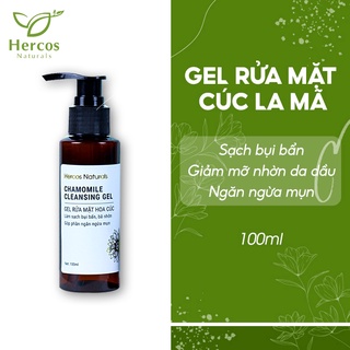 Gel Rửa Mặt Hoa Cúc Hercos Naturals làm sạch dịu nhẹ Chamomile Cleansing Gel