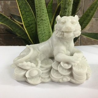 Tượng Hổ phong thủy màu trắng