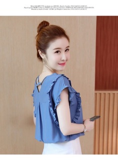 ÁO SƠ MI CỔ TIM PHỐI BÈO (M, L)
