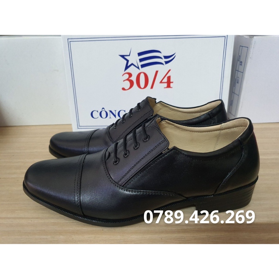Giày Tây Nam Da Thật 304, Đế Khâu Siêu Bền, Bảo Hành 12 Tháng