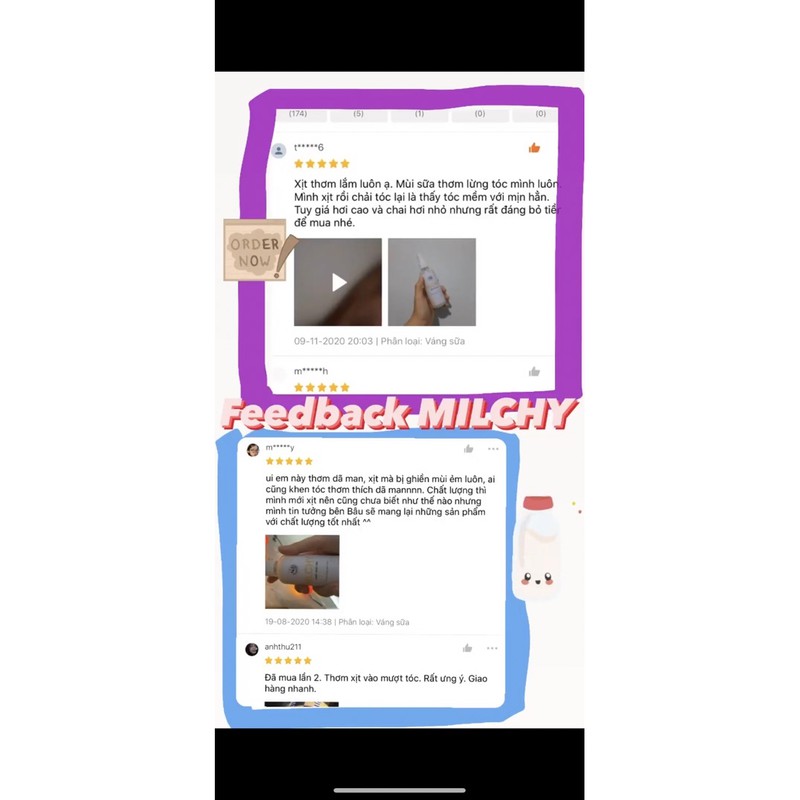MILCHY Hair Mist - Xịt Dưỡng Váng Sữa | BigBuy360 - bigbuy360.vn