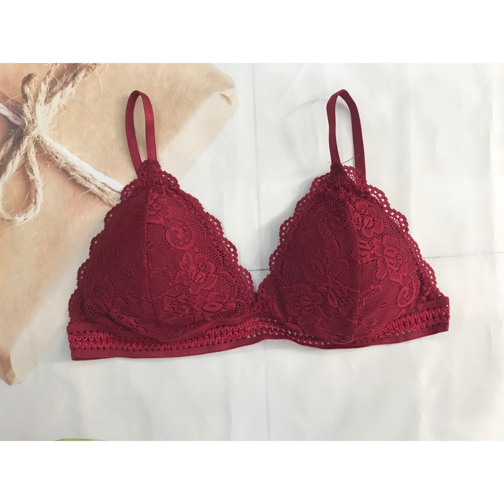 Áo ngực bra ren mịn bắt mắt, áo lót 2 dây điều chỉnh cài sau, bralette, Leblurshop | BigBuy360 - bigbuy360.vn