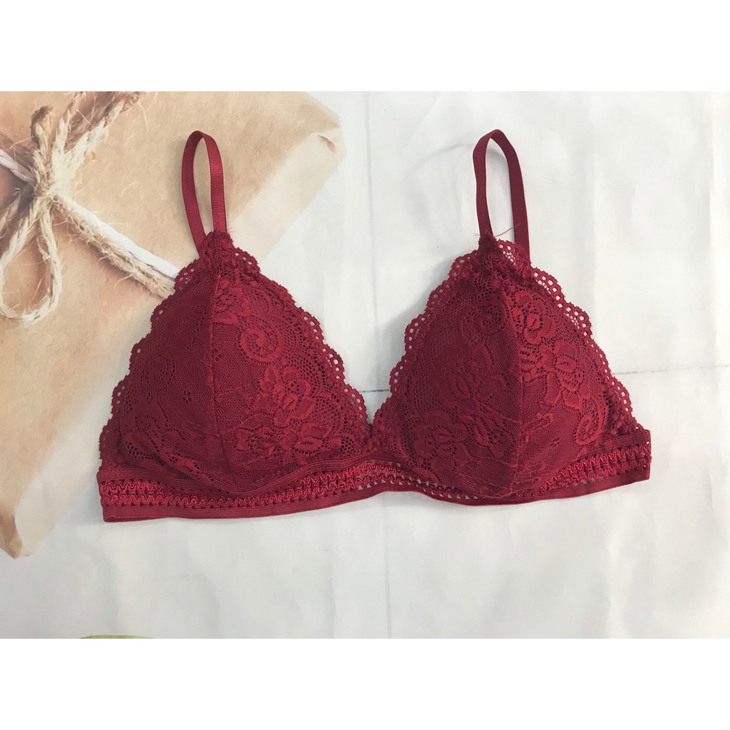 Áo ngực bra ren mịn bắt mắt, áo lót 2 dây điều chỉnh cài sau, bralette, Leblurshop | WebRaoVat - webraovat.net.vn