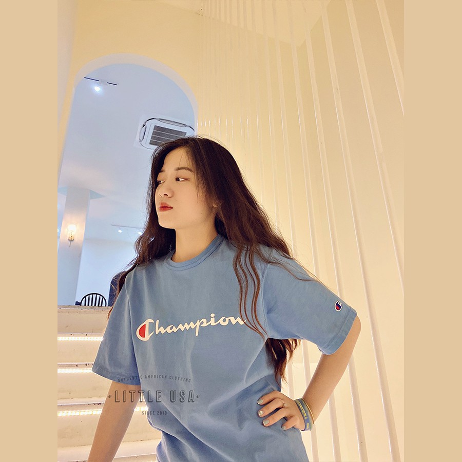 ÁO CHAMPION® GARMENT DYED GRAPHIC TEE - 100% AUTHENTIC - 100% SHIPPED USA