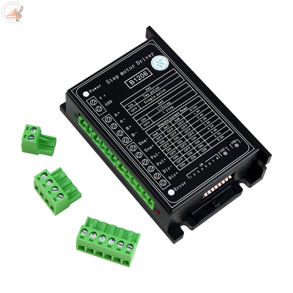 Aibecy B1206 Full/Half Step Driver 2-Phase Stepper Motor Driver Driving Voltage 20V-120VDC Current 6A