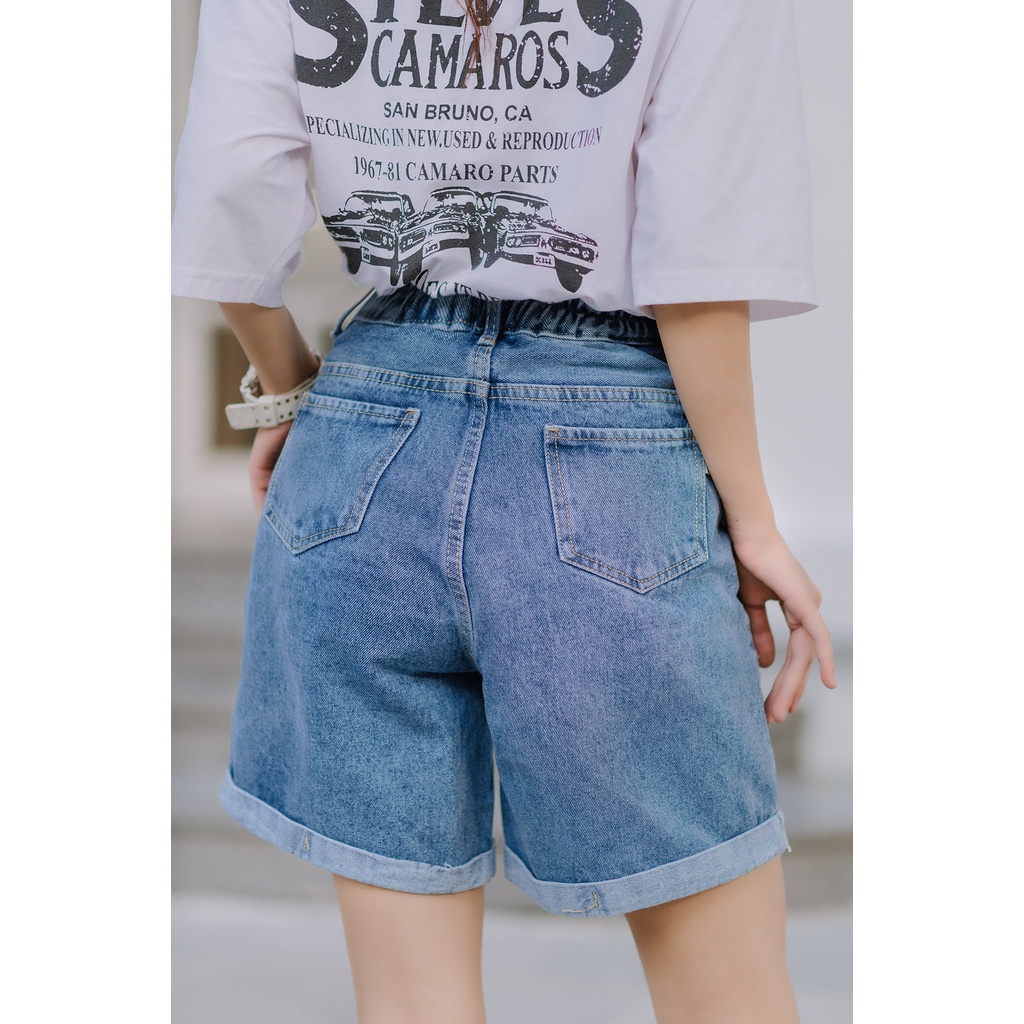 QUẦN SHORT JEAN STYLE ULZZANG CẠP CAO