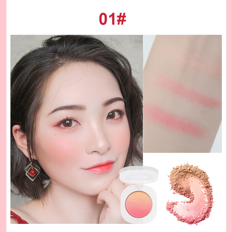 (Hàng Mới Về) Bảng Phấn Má Hồng 3 Màu Gradient Tự Nhiên Lâu Trôi Không Thấm Nước Guicami | BigBuy360 - bigbuy360.vn
