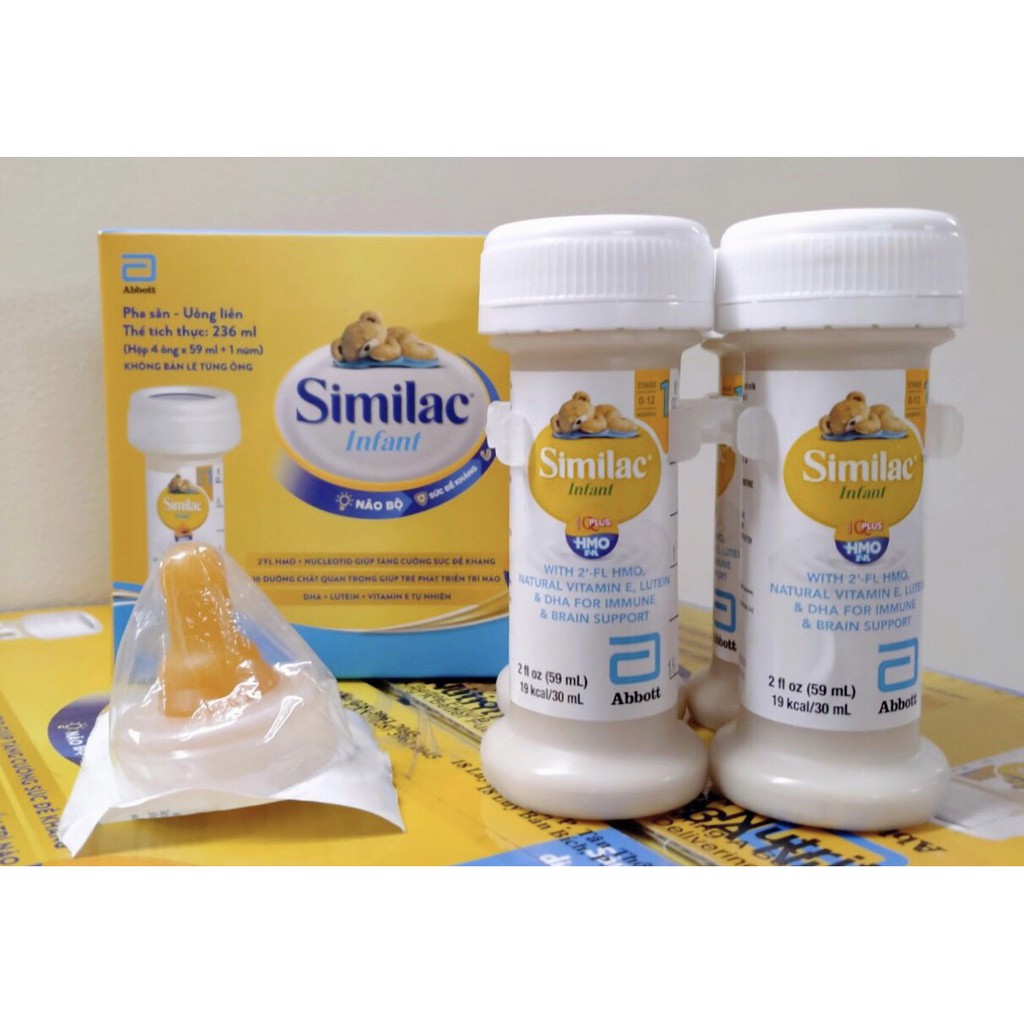 [24 ống] Sữa Similac Infant IQ Plus HMO 19kcal /30ml, ống 59ml có kèm núm ti