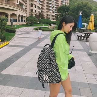 ( TQXK 1:1 ) Balo MLB NY Hàn Quốc Monogram Backpack Full Tag Code
