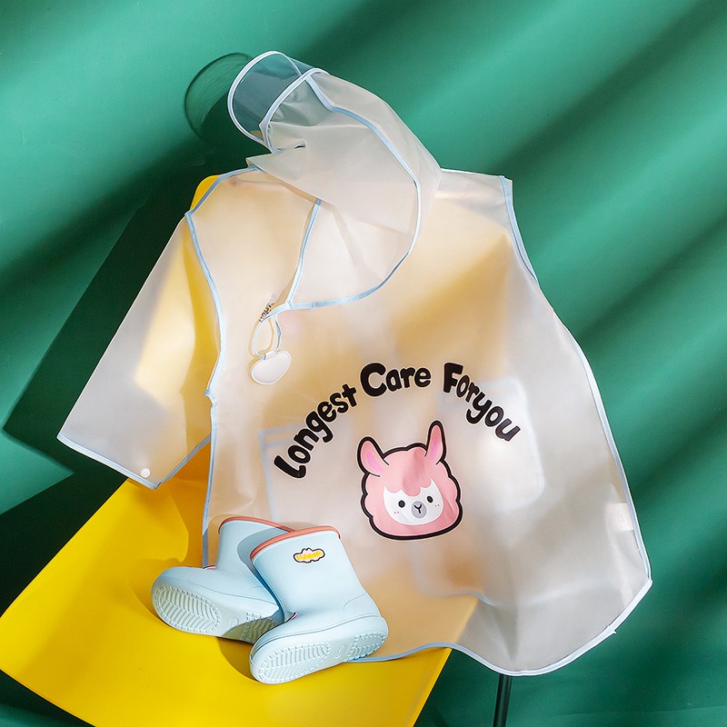 [Ảnh thật]2022 mới cheerful mario  mưa cho bé, Áo mưa trẻ em hoạt hình bức tranh động vật đáng yêu cho bé 80-140cm