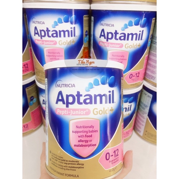 ✈️Sữa Aptamil Pepti Junior Gold Úc cho bé dị ứng đạm sữa bò 450gr