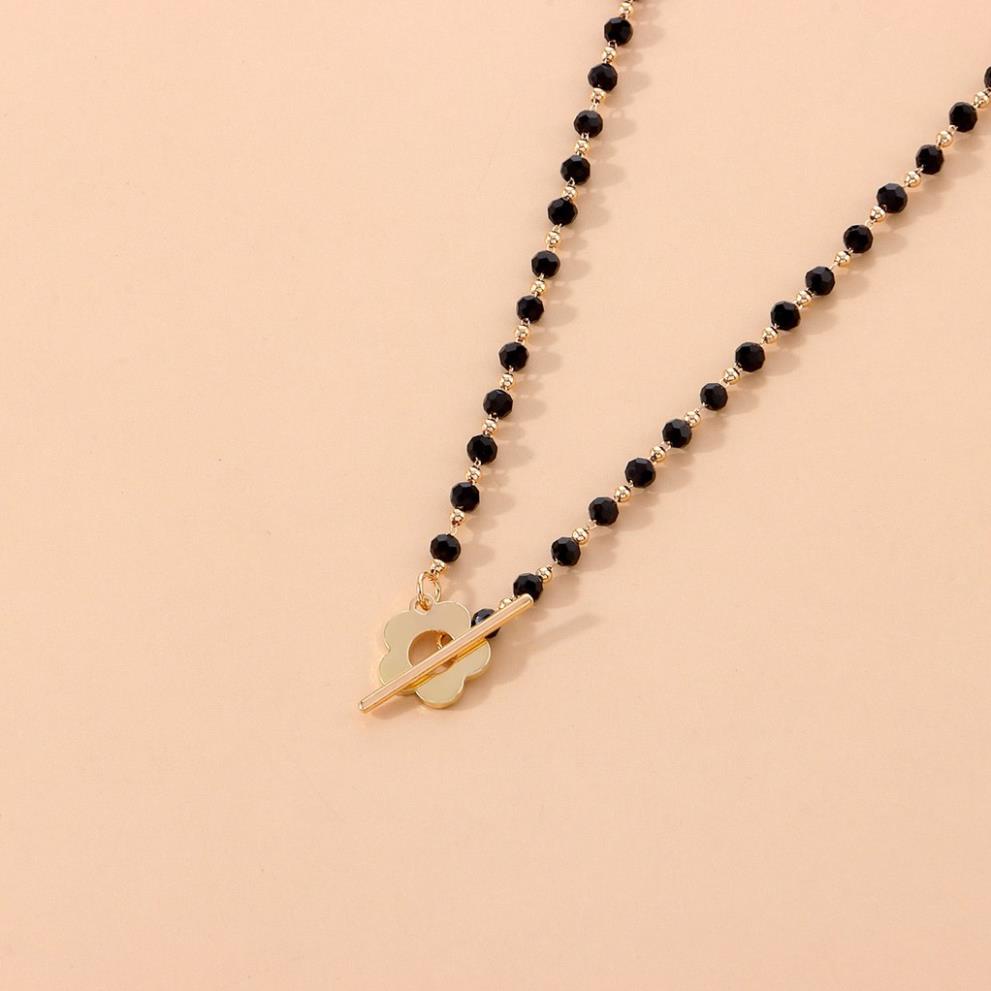 (039) Vòng Cổ Choker Đính Hạt Cườm Nhỏ Bông Hoa Xinh Xắn