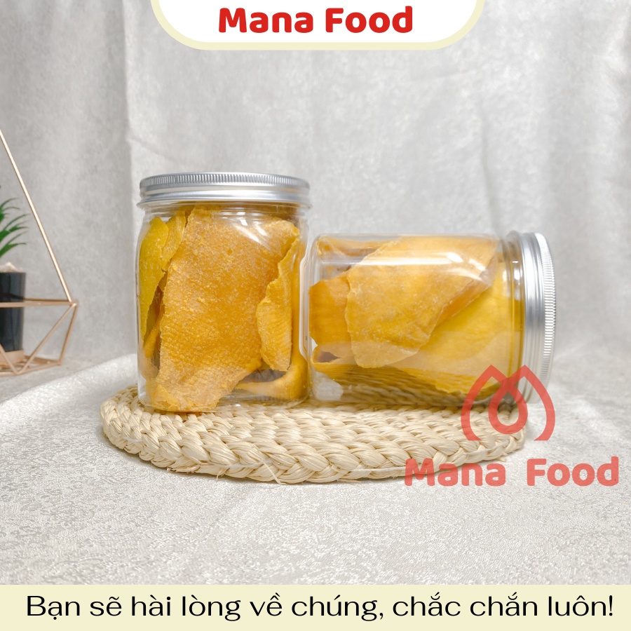 [Hũ vuông] 250G Xoài Sấy Dẻo Mana Food  | Thịt dày, ngọt tự nhiên -trái cây sấy dẻo, sấy lạnh