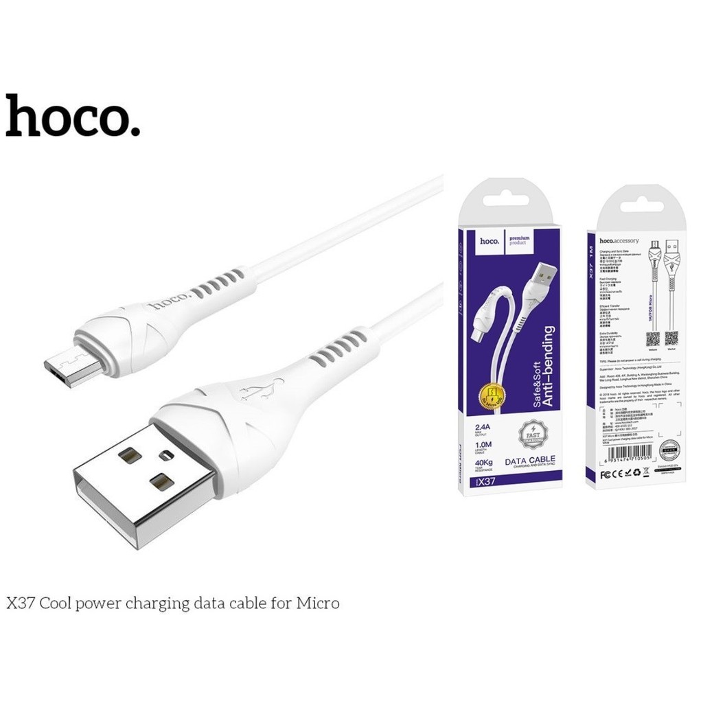 Cáp Sạc Iphone💝Sạc Nhanh💝Cáp Sạc Hoco X37 Cho Lightning iPhone/ Micro USB/ Type-C -Dây Sạc Truyền Dữ Liệu Bảo Hành 12T